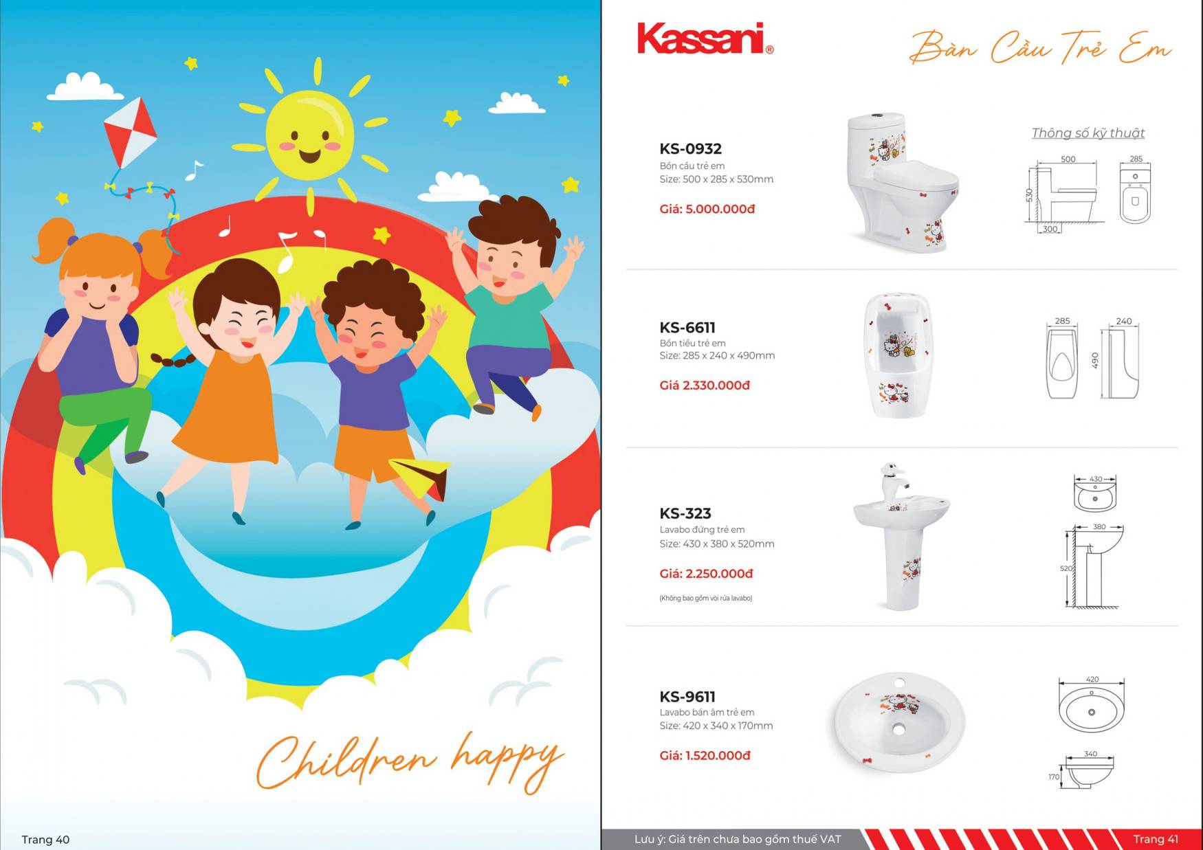 Thiết bị vệ sinh KASSANI bảng giá và Catalogue mới nhất 2025 /Page 22